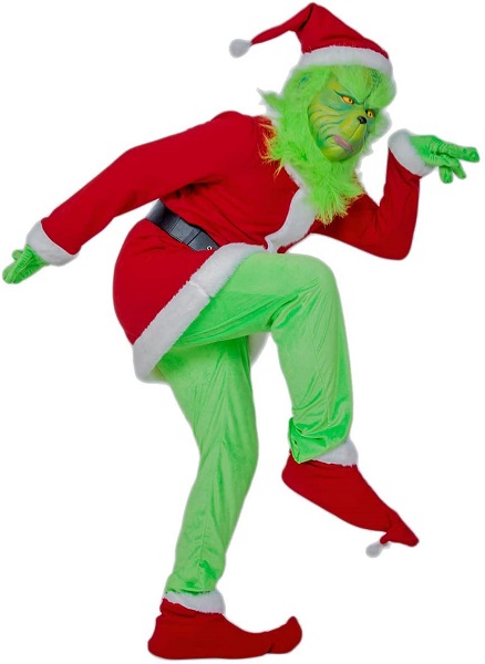 Grinch Kostüm Damen Frauen Herren Männer Erwachsene